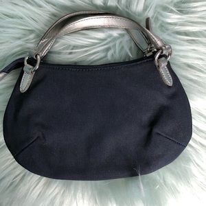 Cute blue canvas bag by MAZZINI made in Italy